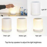 Aolyty Portable Wireless Bluetooth Speaker Bedside Lamp with Smart Touch LED Emotion Night Table Light Outdoor... N5