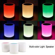 Aolyty Portable Wireless Bluetooth Speaker Bedside Lamp with Smart Touch LED Emotion Night Table Light Outdoor... N6