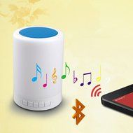 Aolyty Portable Wireless Bluetooth Speaker Bedside Lamp with Smart Touch LED Emotion Night Table Light Outdoor... N8