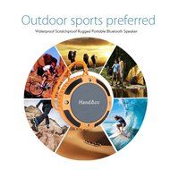 Waterproof Bluetooth 4.0 Shower Speaker for Outdoor Hiking Swimming Surfing Beach Marine Wireless Speaker Rugged... N8