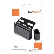 kwmobile Protective case for Bose SoundLink 3 in black made of Nylon - including pocket for accessories N7