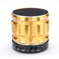 SYDT S-28 Portable Wireless Metal Steel Stereo Speaker with Fm Radio Support TF Micro SD Card for Iphone iPad... N18