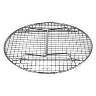 Chrome-Plated Cross-wire Cooling Rack, Wire Pan Grate, Baking Rack, Icing Rack, Round Shape, 2-Height Adjusting... N4