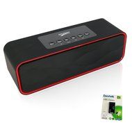 Portable Bluetooth Stereo Speaker, with 2x5W Acoustic Drivers, Dual Subwoofer, FM Radio, Handsfree Speakerphone...