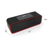 Portable Bluetooth Stereo Speaker, with 2x5W Acoustic Drivers, Dual Subwoofer, FM Radio, Handsfree Speakerphone... N3