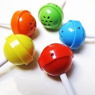 Blueberry Blue Lollipop MP3 Speaker for iPod, iPhone, iPad and Android Smartphones N4