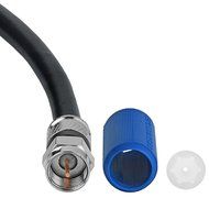 Mediabridge Coaxial Cable (50 Feet) with F-Male Connectors - Ultra Series - Tri-Shielded UL CL2 In-Wall Rated... N10