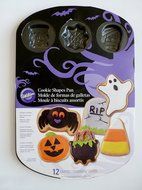 Wilton 12 Design Non-stick Halloween Cookie Shapes Pan