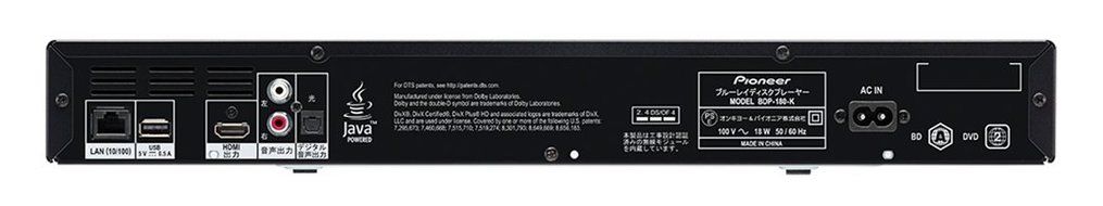 Pioneer Blu-ray player BDP-180-K 4K up-scaling / voice with a quick View With the Audio N2