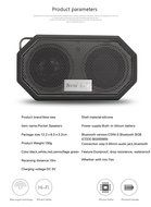 Waterproof Bluetooth Speaker, Ollivan Wireless Mini Portable Stereo Bluetooth Speakers with CRS 4.0 for Camping... N13