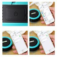 Waterproof Wireless 3.0 Bluetooth Speaker with Microphone and Suction(Teal) N5