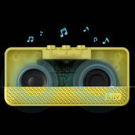 Aud Mini by iLuv (Ultra Slim Pocket-Sized Portable Bluetooth Speaker) for Apple iPhone, Apple iPad, Samsung GALAXY... N14
