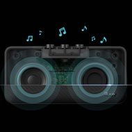 Aud Mini by iLuv (Ultra Slim Pocket-Sized Portable Bluetooth Speaker) for Apple iPhone, Apple iPad, Samsung GALAXY... N31