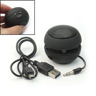 Black Mini Hamburger Speaker with Key Ring Compatible with MP3 MP4 iPod iPhone PC N3