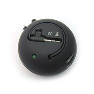 Black Mini Hamburger Speaker with Key Ring Compatible with MP3 MP4 iPod iPhone PC N4