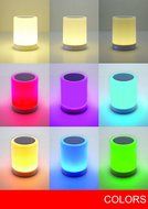 Portable Wireless Bluetooth Speaker and LED Quality Sound Touch Light Sensor MP3 Player MicroSD Card AUX Build-In... N2