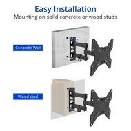 TV Wall Mount Bracket Full Motion Articulating Swivel &amp; Tilt for most 17"-42" LED LCD Plasma Flat Screen Monitor N6