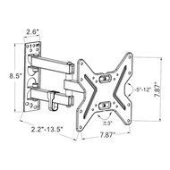 TV Wall Mount Bracket Full Motion Articulating Swivel &amp; Tilt for most 17"-42" LED LCD Plasma Flat Screen Monitor N7