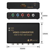 Portta PETHR HDMI to YPbPr Component RGB + R/L Converter v1.3 support 1080p 2 Channels LPCM N11