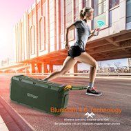 GBtiger Portable Bluetooth Speaker with 10W Audio Output and 2 Subwoofers,IP66 Waterproof &amp; Dustproof, Shockproof... N8