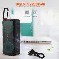 GBtiger Portable Bluetooth Speaker with 10W Audio Output and 2 Subwoofers,IP66 Waterproof &amp; Dustproof, Shockproof... N13