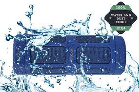 TRAKK ACTIV TR510BL Waterproof 16W 360 Degree Portable Bluetooth 4.0 Bike Speaker with 6000 mAh Battery, Blue N16