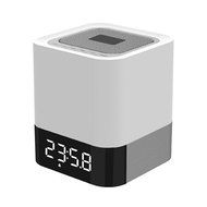 Sansnail Bluetooth Wireless LED Speakers with Alarm and Built-in Micro SD Card FM Radio Mode MP3