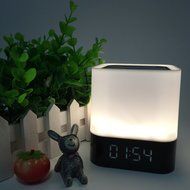 Sansnail Bluetooth Wireless LED Speakers with Alarm and Built-in Micro SD Card FM Radio Mode MP3 N4