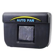 Solar Powered Car Window Cool Air Vent Auto Fan - Black N2