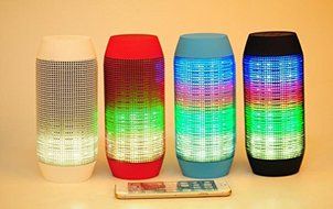 Shockproof Wireless Bluetooth Speaker with LED lights and NFC Pairing for Samsung Galaxy S5, S4, S3, Note 4, 3... N3