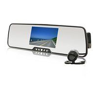 Bluetooth Car Rearview Mirror with Wireless Backup Camera + 3.5&#039;&#039;tft Screen + Wireless Earphone + 2 Speakers +... N2