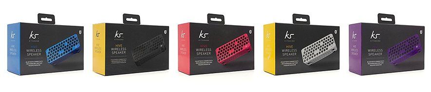 KitSound Hive Bluetooth Wireless Universal Portable Speaker Compatible with Smartphones, Tablets and MP3 Devices... N14