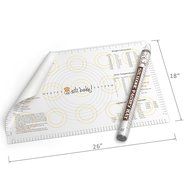 Silicone Large Pastry Mat With Measurements. 14.9&quot; x 23.3&quot; Non-Slip Sheet Sticks To Countertop For Rolling Dough N10