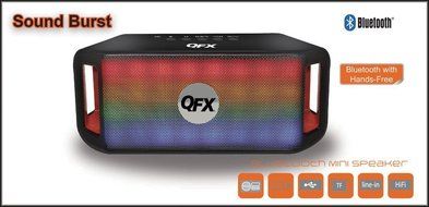 QFX BT-151 Sound Burst Portable Bluetooth Speaker N2