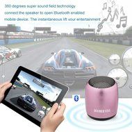 Ultra-Portable Bluetooth Speaker by BOOMER VIVI 3W Bass Dynamic Sound Compact Metallic Design Handheld Size with... N10