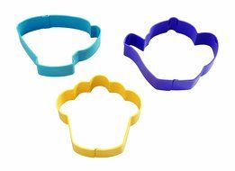 Wilton Tea Party Colored Metal Cutter Set, 3-Piece N2
