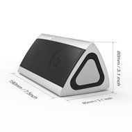 LuguLake Triangle 10Watt Dual Driver Portable Bluetooth Speaker Wireless Stereo Speaker w/ Built-in Mic, 10 hour... N3