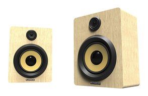 Polaroid Bluetooth Wireless Stereo Speakers, Portable &amp; Rechrageable System (Black/Gold) N2