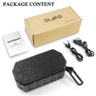 DLAND Water Resistant Wireless Bluetooth Speaker - IPX6 Waterproof, HD Audio, Built-in Mic, Support 3.5 mm Audio... N8