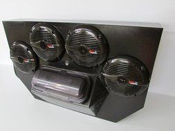 SD 894BBT4B -Polaris RZR 800 &amp; 900 4-seater Stereo System Bluetooth UTV Side by Side (4-5.25" marine speakers) N2