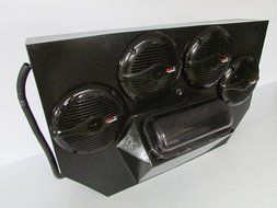 SD 894BBT4B -Polaris RZR 800 &amp; 900 4-seater Stereo System Bluetooth UTV Side by Side (4-5.25" marine speakers) N3