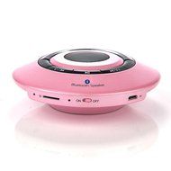 Generic UFO-838 Wireless Bluetooth Speaker Outdoor Portable Handsfree Music Playing TF Card Speaker - Pink