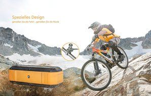 Arespark Shockproof Splashproof Dustproof Wireless Bluetooth Speaker for Biking with NFC and Mic Compatible with... N3
