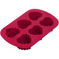 Wilton Ruffled 6 Cavity Silicone Heart Mold Pan N2