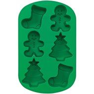 Wilton Ruffled 6 Cavity Silicone Heart Mold Pan N15