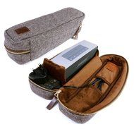 Tuff-Luv Herringbone Tweed NFC Travel case for Bluetooth speakers including (Sony SRS-X3, Soundface, JBL Flip... N2