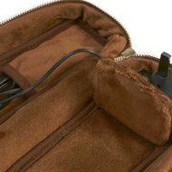 Tuff-Luv Herringbone Tweed NFC Travel case for Bluetooth speakers including (Sony SRS-X3, Soundface, JBL Flip... N5