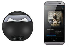 Portable Bluetooth Speaker ???Magic Black Ball??? - Stereo Sound, LED lights, Bluetooth 2.1 + EDR, 500mAh Battery... N2