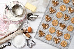 Mrs. Anderson&rsquo;s Baking Professional Half Sheet Baking and Cooling Rack, Heavyweight Chrome, 16.5-Inches x 11.75... N4