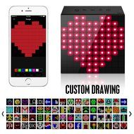 Divoom Aurabox Bluetooth 4.0 Smart LED Speaker with APP Control for Pixel Art Creation (Black) N4